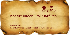 Marczinkech Polikárp névjegykártya
